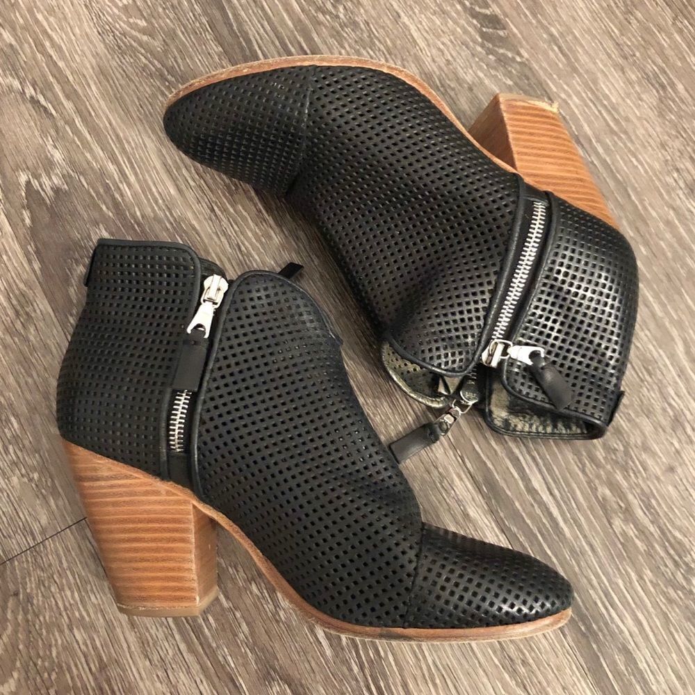 Rag & bone Margot perforated leather boots